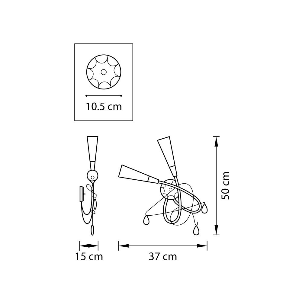 Lightstar (SB1105/2L)  Бра AEREO 2х25W G9 CHROME (в комплекте) Lightstar (SB1105/2L)  Бра AEREO 2х25W G9 CHROME (в комплекте)